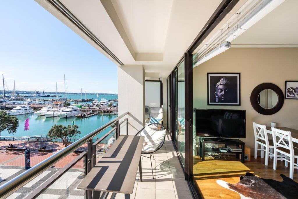 Luxury Waterfront Nest Above Viaduct Harbour Daire Auckland Dış mekan fotoğraf